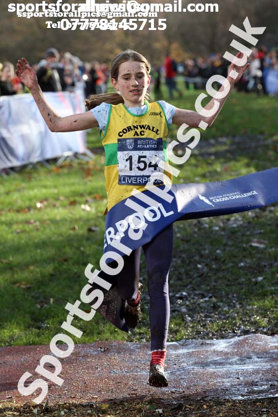 Girls under-13s 2017 British Athletics Liverpool Cross Challenge, Sefton Park, Liverpool. Photo:  David T. Hewitson/Sports for All Pics